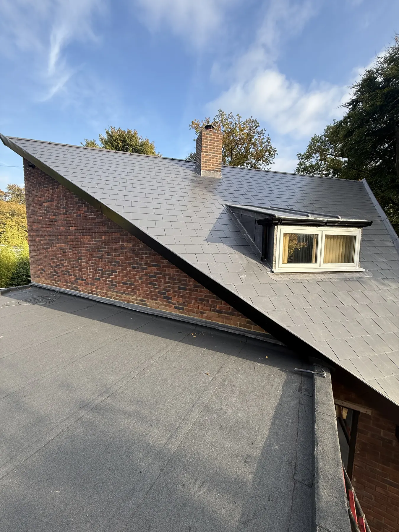 Completed roofing project